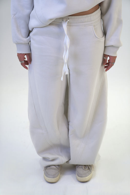 Cream Sweat pants